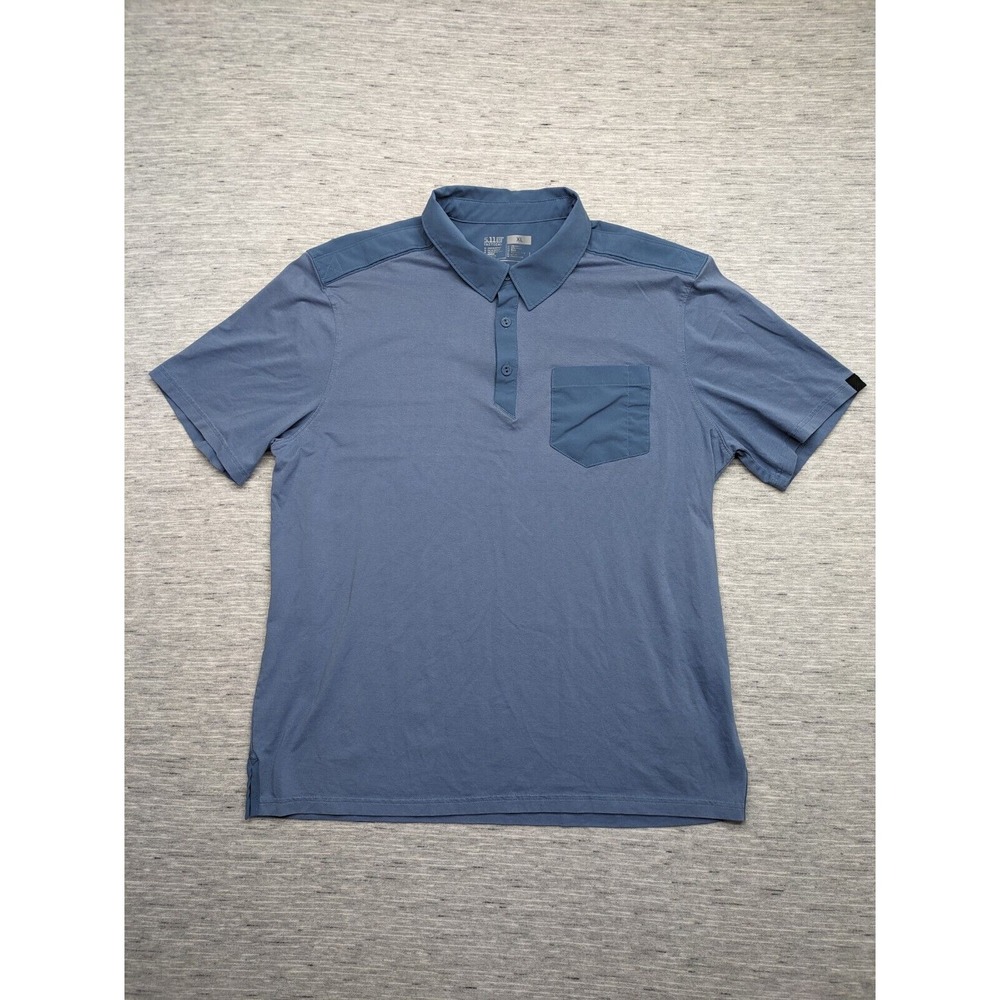 5.11 Tactical Polo Shirt Mens X-Large Blue Performance‎ Technical Utility Work